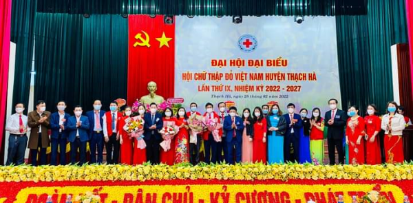 Đại hội Đại biểu Hội Chữ thập đỏ Việt Nam huyện Thạch Hà lần thứ IX, nhiệm kỳ 2022-2027